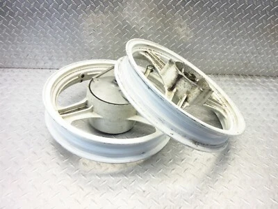 1991 87-94 Kawasaki Ninja EX500 500R Front Rear Wheel Rim Straight Video  - Image 1 of 4