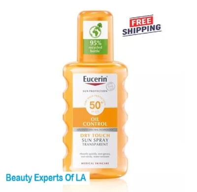 Eucerin Sun Oil Control Dry Touch Sun Spray Transparent SPF50 200ml - Image 1 of 4