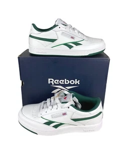 NEW Reebok Club C Revenge Junior Youth Sz US 7 Shoes White Green Leather HR0643 - Picture 1 of 13