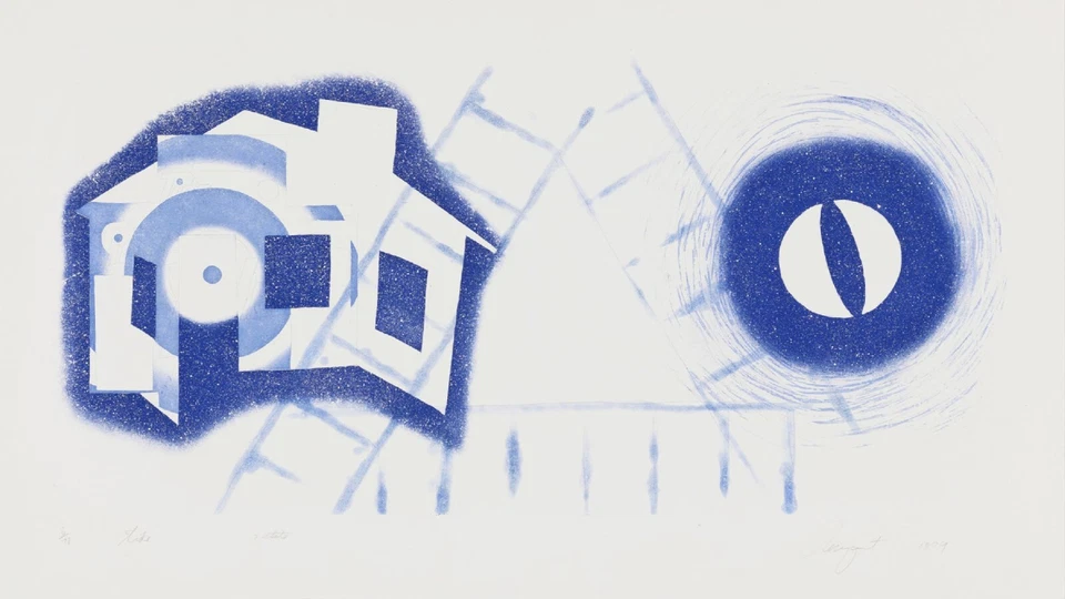 James Rosenquist "Tide" 1979 Gravura Original Assinada em Cores em Papel CD Perfeito - Imagem 1 de 1