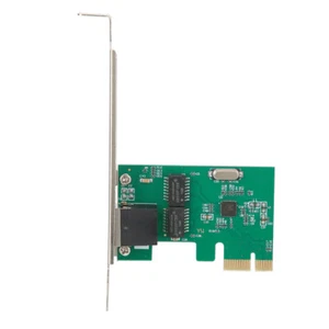PCI-E Desktop Realtek 8111E One PorT Network Card 10/100/1000Mbps Gigabit Et Fit - Picture 1 of 10