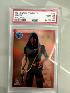 2021 Panini Fortnite Holofoil #75 SEEKER PSA 10 USA Print - Picture 1 of 1