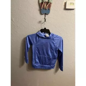 Niñas Azul Morado Adidas Sudadera con Capucha Talla Pequeña 7/8 - Imagen 1 de 6