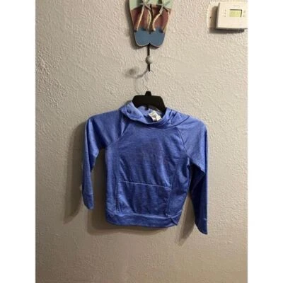 Niñas Azul Morado Adidas Sudadera con Capucha Talla Pequeña 7/8 Foto 1 de 4