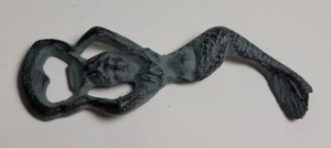 Cast Iron rustic Mermaid Bottle Opener, measure app. 7”L x 2.5”W - Picture 1 of 2