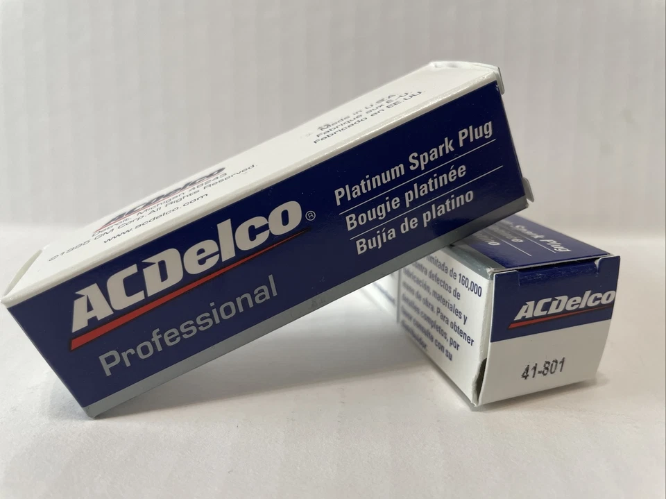2 件全新 ACDelco ACDelco 95519058 专业常规火花塞 41-801 NOS — 第 1/2 张图片