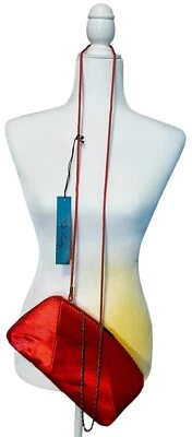 Bolso sin asas bandolera Kate Landry coral con cadena Foto 1 de 2