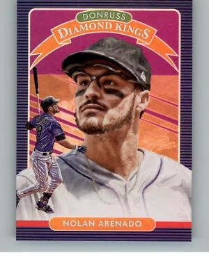 2020 Donruss Nolan Arenado 29  DK  Colorado Rockies Holo Purple - Image 1 of 2