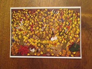 Art Postcard Pavane De Novembre Dom Robert Tapestry Continental Sized - Picture 1 of 2