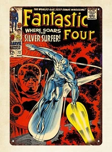 1960s fantastic four comics   metal tin sign home goods decor - Picture 1 of 4