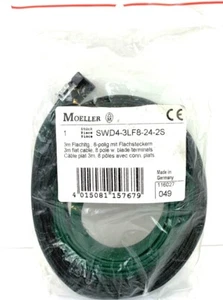 EATON SWD4-3LF8-24-2S - 3m FLAT CABLE, 8 POLE w BLADE TERMINALS - Picture 1 of 3