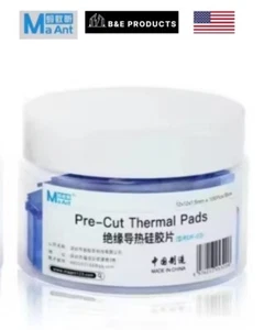 Placa madre MaAnt 100 piezas almohadilla térmica de silicona dispersiones de calor teléfono CPU AZUL - Imagen 1 de 2