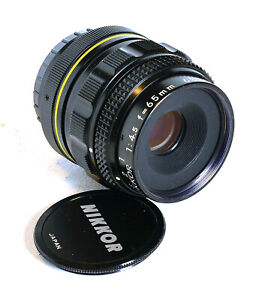 macro-nikkor 65 mm Nikon Canon. Makro lens for all camera systems.