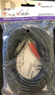 RadioShack 20-Ft TV PC Convergence Cable CRQ Cable - Image 1 of 2
