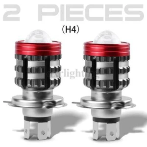 Kit de faros LED H4 9003 2 PIEZAS alto/bajo amarillo blanco bombilla de motocicleta ojo de ángel azul - Imagen 1 de 9