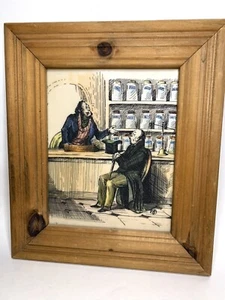 Antica Incisione Onore Daumier Firmata hD Farmacia Farmacia Negozio Generale - Foto 1 di 14