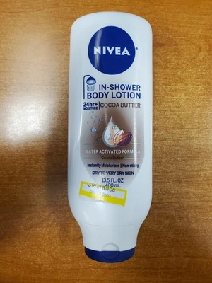 NIVEA Loción de Manteca de Cacao en Ducha, Loción Corporal para Piel Seca, 13.5 OZ E11C Foto 1 de 3