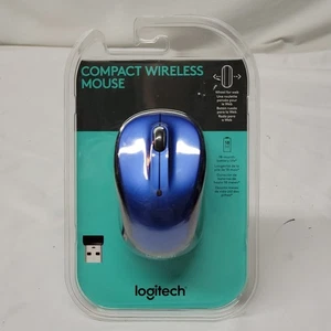 New Logitech Compact Wireless Mouse Blue 910-005754 - Picture 1 of 8