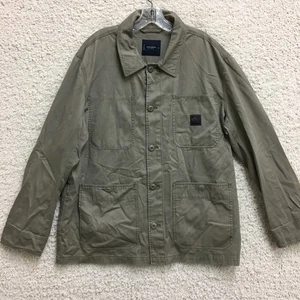 Lucky Brand Jacket Extra Large Adult Gray Button Up Shacket Utility Mens XL - Picture 1 of 11