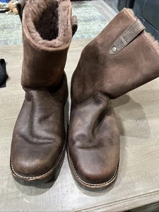 Botas Ugg Stoneman Wellington Para Hombre 13 Marrón Cuero Forradas Impermeables Vibram - Imagen 1 de 9
