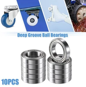 10 Pcs 20x32x7mm Car Double Metal Shield 6804ZZ Car Deep Groove Ball Bearings - Picture 1 of 7