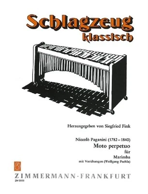 Moto perpetuo Niccolò Paganini Book [Softcover] Marimba Musikverlag Zimmermann - Image 1 of 3