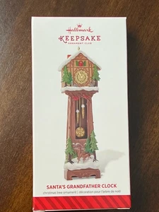 HALLMARK 2014 SANTA'S GRANDFATHER CLOCK ORNAMENT - Picture 1 of 1
