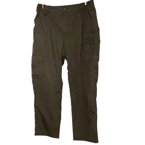 5.11 Tactical Ripstop Cargo Pants Green Sz 36x30 - Picture 1 of 8