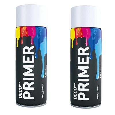 HAFTGRUND WEISS  2x 400ml SPRAY Grundierung Universal Grundierspray Primer DIY  - Bild 1 von 3