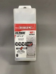 Diablo Tools DMAPL2060-P25 3/16 pulgadas x 6 pulgadas. x 8 in. Cortador de 2 SDS-Plus (paquete de 25) - Imagen 1 de 2