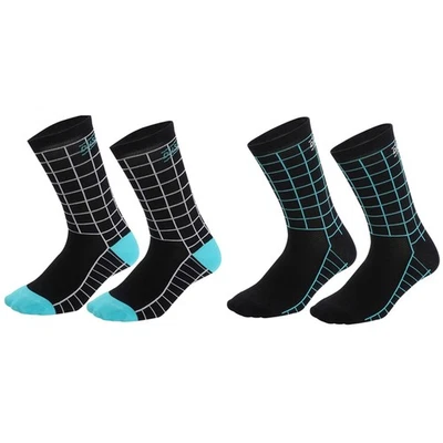2 Pairs Cycling Socks Riding Bicycle Bike Sports Ankle Socks XC MTB BMX Black - Image 1 of 4