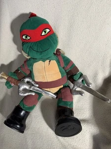 Build A Bear TMNT Raphael Plush 17" Teenage Mutant Ninja Turtles Shell Sword - Picture 1 of 19