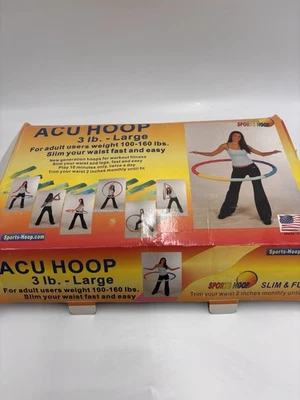 Weighted Hula Hoop ACU Hoop 3L 3 lb Large Weight Loss Fitness Workout New - Image 1 of 4