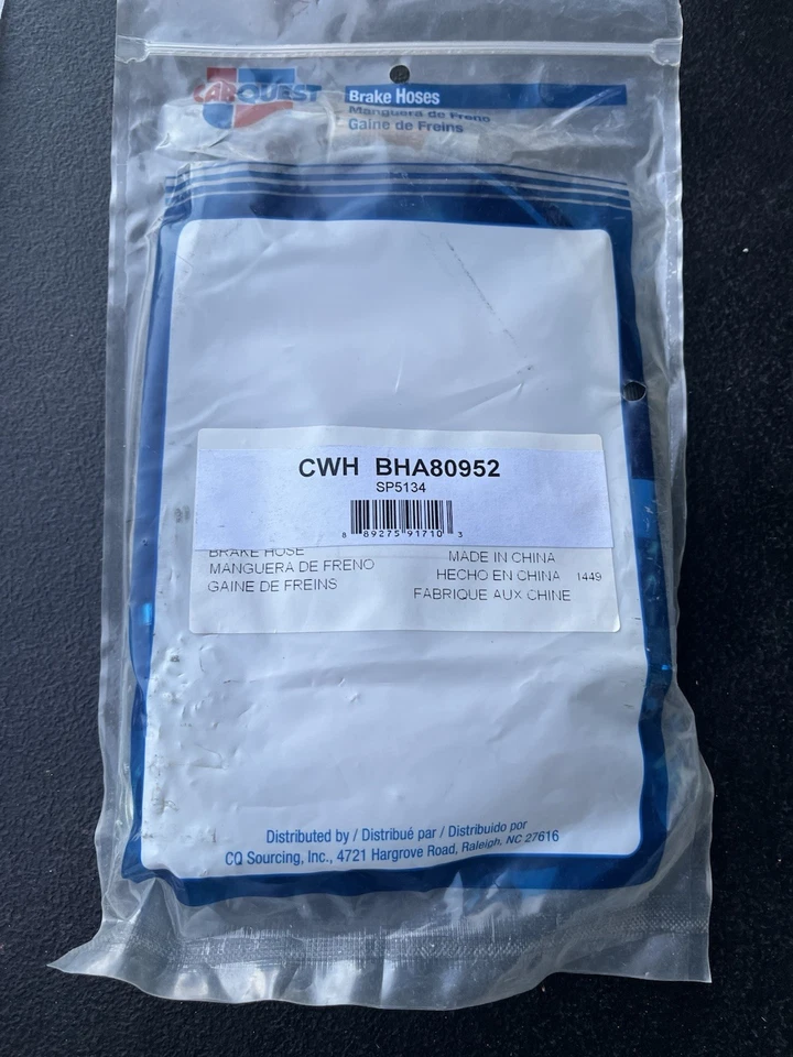 Manguera hidráulica de freno CARQUEST BHA80952 Foto 1 de 2