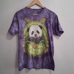 The Mountain Vintage Purple Panda Bear Backpack Tee T-Shirt Size Medium - Bild 1 von 6
