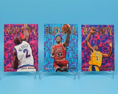 1995-96 NBA Hoops 'Block Party' Lote de (3) - PIPPEN, WEBBER, JONES Foto 1 de 2