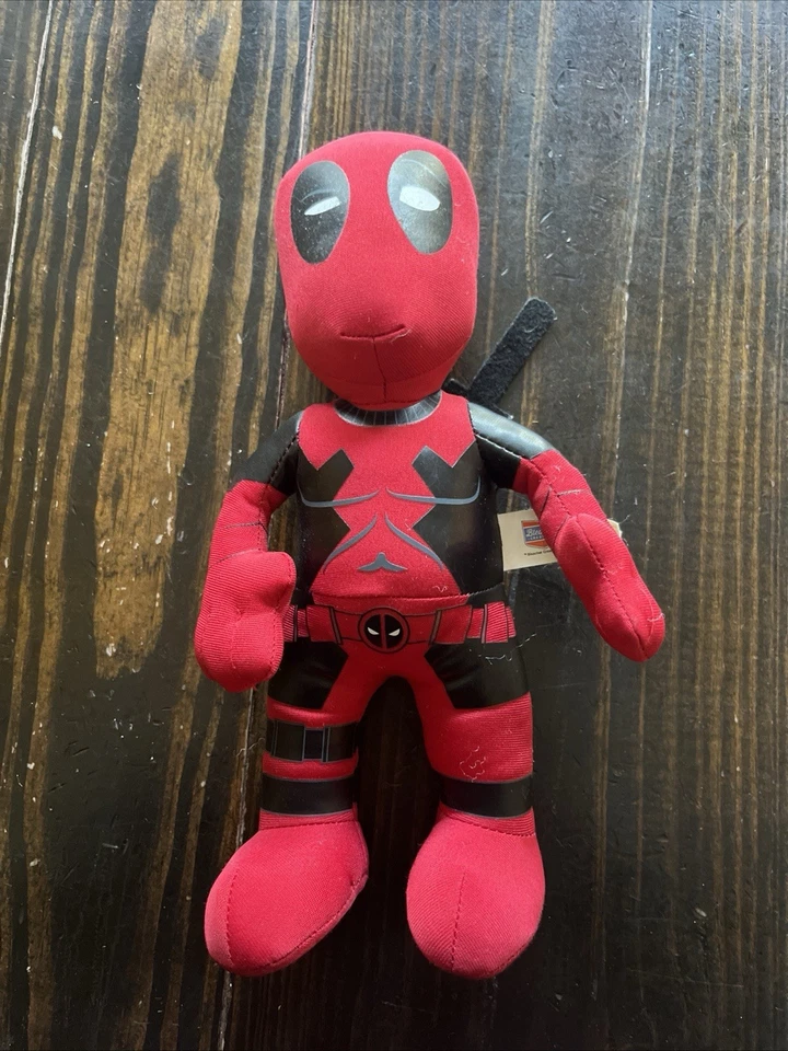 "Juguete de peluche Deadpool de Marvel Comics - superhéroe rojo y negro 10""" Foto 1 de 4