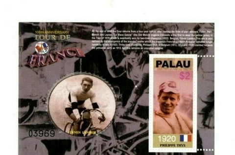 Palau - 2003 - Tour De France - Souvenir Sheet - MNH Cover