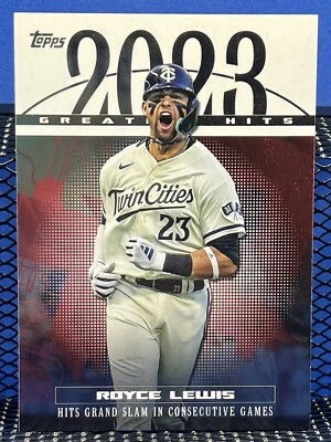 2024 Topps Series One ROYCE LEWIS Greatest Hits Minnesota Twins - Image 1 of 2