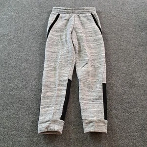 Champion Sweatpants Youth Size Medium 8/10 Gray Black Fleece Joggers 22x23 - Picture 1 of 11