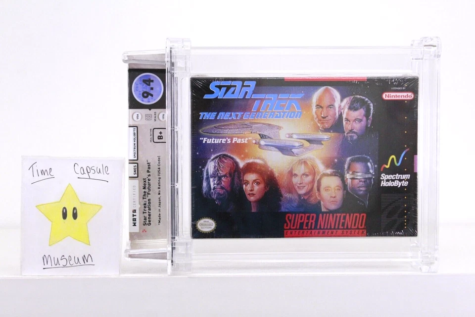 Star Trek The Next Generation Super Nintendo SNES New Sealed WATA VGA CGC 9.4 B+ - Image 1 of 3