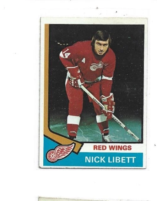 1974-75 Topps #193 Nick Libett Red Wings - Image 1 of 1