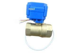 motorized ball valve brass, G1" DN25 BSP (reduce port), 2 way, CR02, electrical - Imagen 1 de 4
