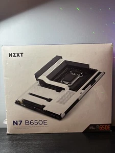 NZXT N7 B650E AM5 Extended ATX AMD Motherboard - White - Photo 1/5