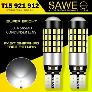 2 luces LED de respaldo inverso SAWE blancas 921 T15 54smd para Silverado Sierra Tiguan - Imagen 1 de 7