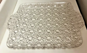 Atq Elson Glass Tray Ice Cream Water 88 (OMN) Daisy and Button 1884 EAPG UV Glow - Picture 1 of 11