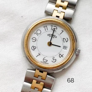 Hermes Profile White dial ladies watch Quartz Gold Silver Combination Color Used - Picture 1 of 10
