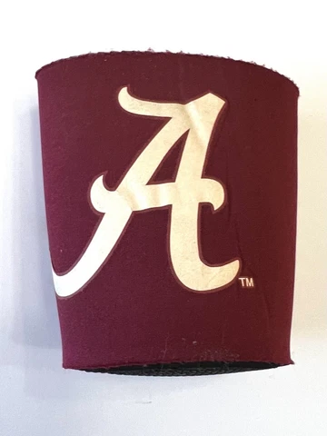 University of Alabama Crimson Tide Red Can Koozie Beverage Holder Tailgating Cover