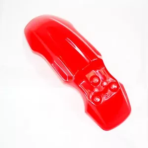 Red Plastic Front Wheel Mud Guard Fender CRF50 Style PIT PRO Trail Dirt Bike - Picture 1 of 3