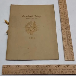 1915 - REPORT OF TRUSTEES of STANDARD LODGE - No. 873 - CHICAGO - listing #7699 - Picture 1 of 10